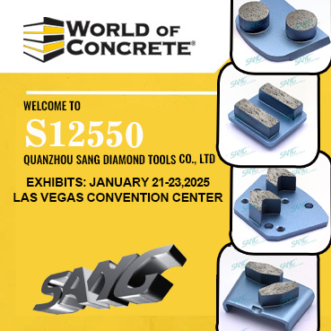 Scopri l'innovazione e l'eccellenza al World of Concrete 2025 con SANG Diamond Tools allo stand S12550