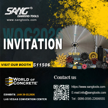 SANG Diamond Tools esporrà al World of Concrete 2026 – Stand S11506